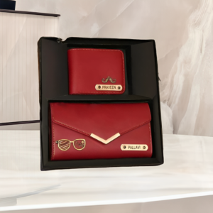 Customised Couple Wallet and Clutch Combo