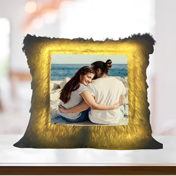 Personalised Picture LED Cushion in Square