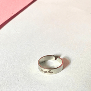 Customised name ring